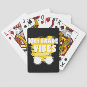 Baraja De Cartas Camiseta de Vibraciones de 10º Grado para Volver a