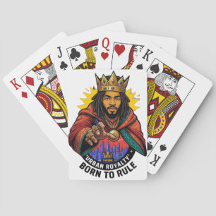 Baraja De Cartas Camiseta gráfica de hombre Urban Royalty Born To R