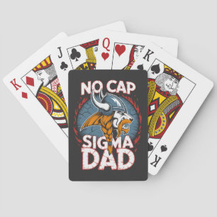 Baraja De Cartas Camiseta gráfica de vikingo para padres sin tapade