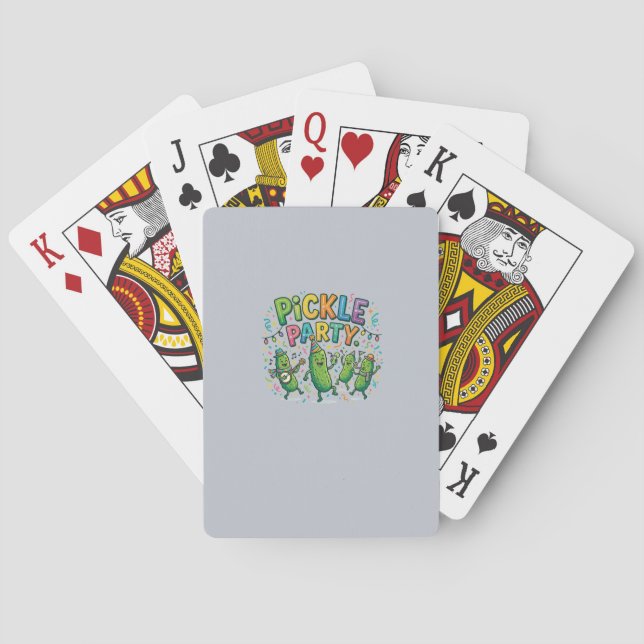 Baraja De Cartas Camiseta Pickle Party (Reverso)