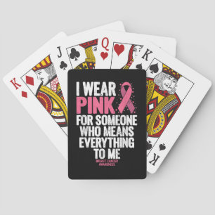 Baraja De Cartas Camisetas para la toma de conciencia sobre el cánc