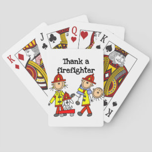 Baraja De Cartas Camisetas y regalos de Agradecimiento a Bomberos