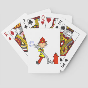 Baraja De Cartas Camisetas y regalos de bombera con manguera