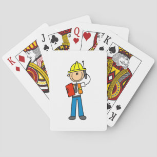 Baraja De Cartas Camisetas y regalos para capataces de construcción