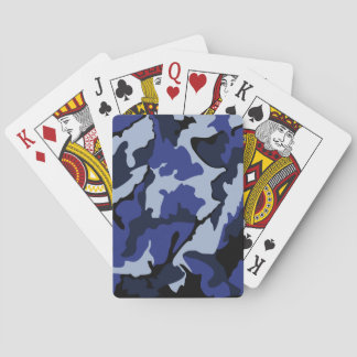 Baraja De Cartas Camo azul, tarjetas para jugar en bicicleta