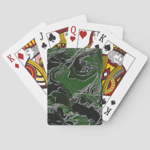 Baraja De Cartas Camo verde funky