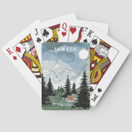 Baraja De Cartas Campamento de montaña de tarjetas de juego persona