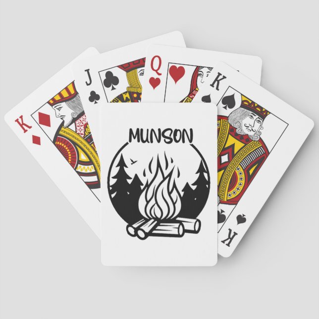 Baraja De Cartas Campamento Munson (Reverso)