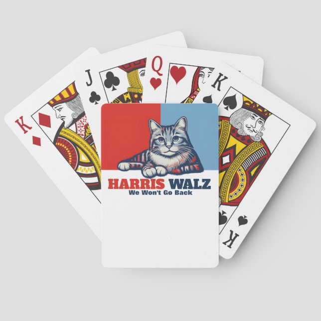 Baraja De Cartas Campaña Harris Walz (Reverso)