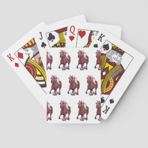 Baraja De Cartas Campeón toscado gana carrera de caballos