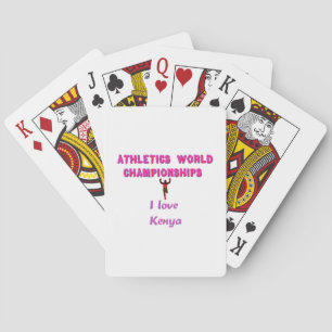 Baraja De Cartas Campeonato Mundial de Atletismo Corredora de Kenia