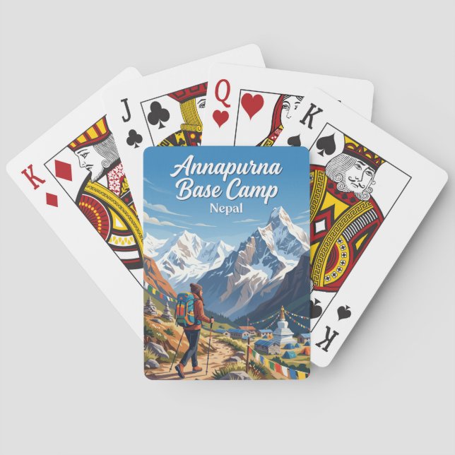 Baraja De Cartas Campo Base Annapurna Nepal (Reverso)