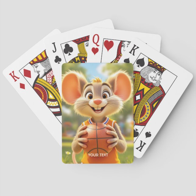 Baraja De Cartas Campo de baloncesto Fantasy Mouse (Reverso)
