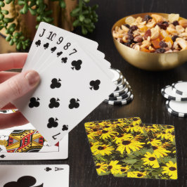 Baraja De Cartas Campo de flores silvestres amarillas