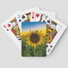 Baraja De Cartas Campo de girasoles de Kansas