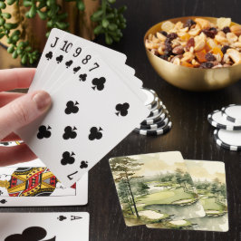 Baraja De Cartas Campo de golf acuático artificial