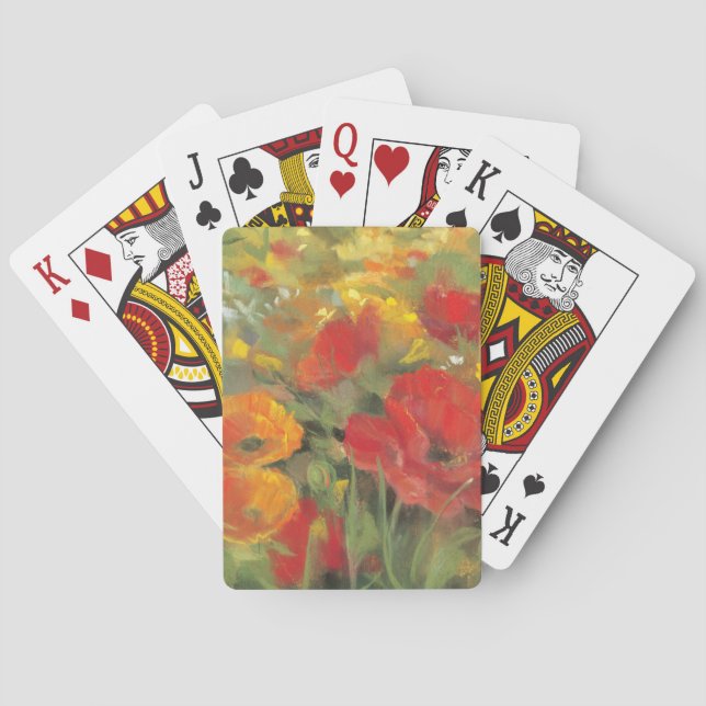 Baraja De Cartas Campo de la amapola oriental (Reverso)