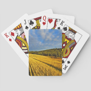 Baraja De Cartas Campo de trigo después de la cosecha