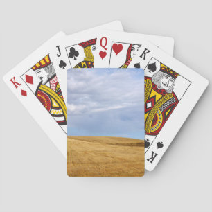Baraja De Cartas Campos de trigo cosechado