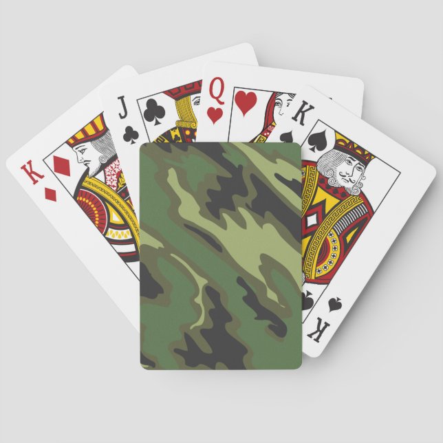 Baraja De Cartas Camuflaje (Reverso)