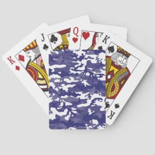 Baraja De Cartas Camuflaje azul