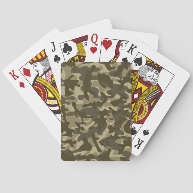Baraja De Cartas Camuflaje Central (Reverso)