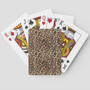 Baraja De Cartas Camuflaje de Patrón de Pelaje de Jirafa