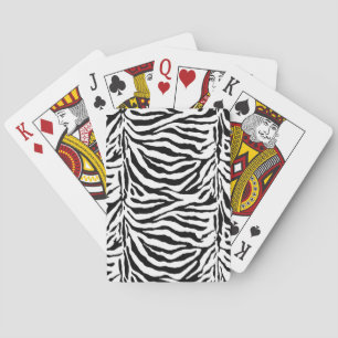 Baraja De Cartas Camuflaje de rayas de cebra