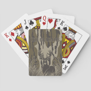 Baraja De Cartas Camuflaje de tierras bajas para caza de venado col