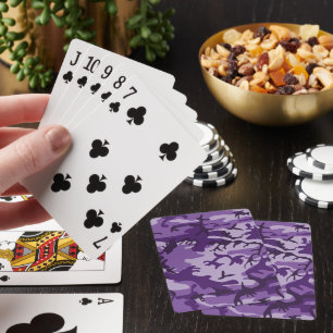 Baraja De Cartas Camuflaje morado, ejército