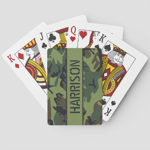 Baraja De Cartas Camuflaje Personalizado
