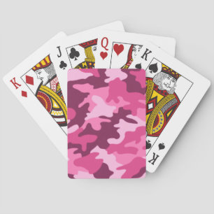 Baraja De Cartas Camuflaje rosa