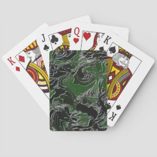 Baraja De Cartas Camuflaje verde funky