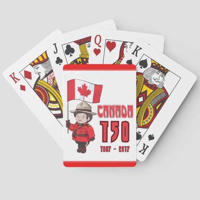Baraja De Cartas Canadá 150 años (Reverso)