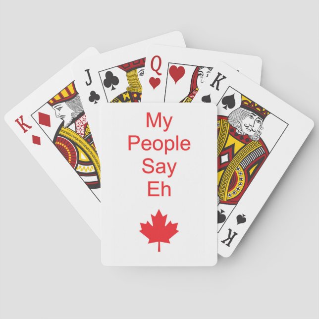 Baraja De Cartas Canadá eh (Reverso)