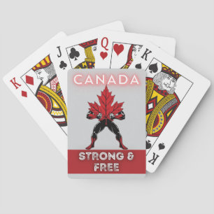 Baraja De Cartas Canadá fuerte y libre