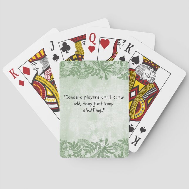 Baraja De Cartas Canasta Players Saying (Reverso)