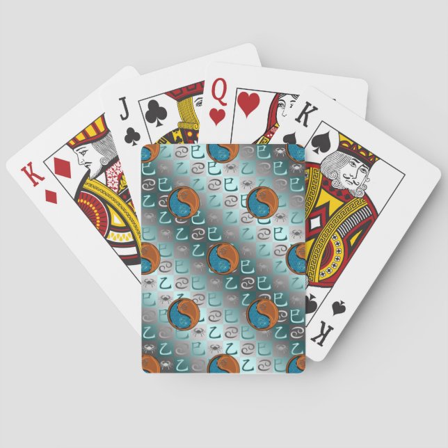 Baraja De Cartas Cáncer & Serpiente de Madera (Reverso)