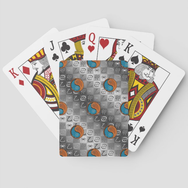 Baraja De Cartas Cáncer y Conejo de Madera (Reverso)