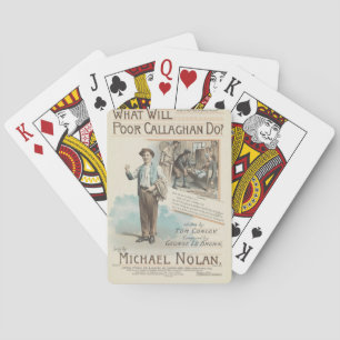 Baraja De Cartas Canción de música vintage pobre Callaghan Chorus