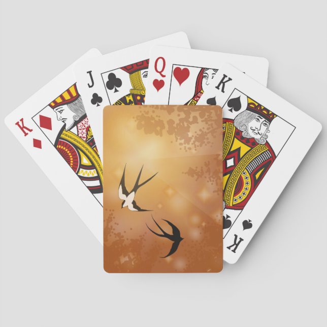 Baraja De Cartas Canción del asilo - par de tragos (Reverso)