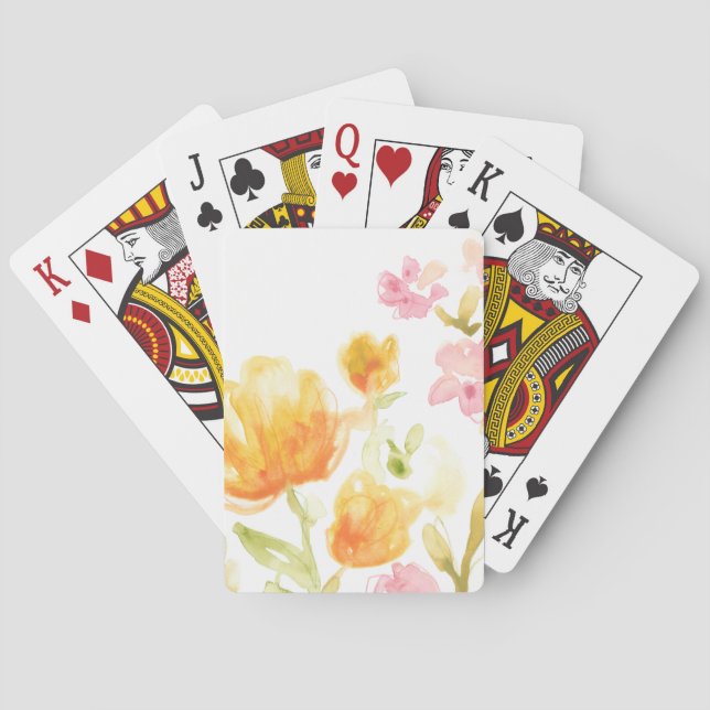 Baraja De Cartas Canción floral I (Reverso)