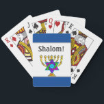 Baraja De Cartas Candeleros judíos<br><div class="desc">Velas judías y regalos y ropa tradicionales personalizados</div>