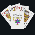 Baraja De Cartas Candlesticks judíos L'Chaim<br><div class="desc">Velas judías y regalos y ropa tradicionales personalizados</div>
