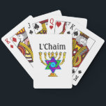 Baraja De Cartas Candlesticks judíos L'Chaim<br><div class="desc">Velas judías y regalos y ropa tradicionales personalizados</div>
