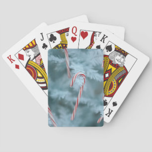 Baraja De Cartas Candy Cane en el árbol