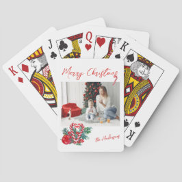 Baraja De Cartas Candy Canes | Foto familiar de Navidades