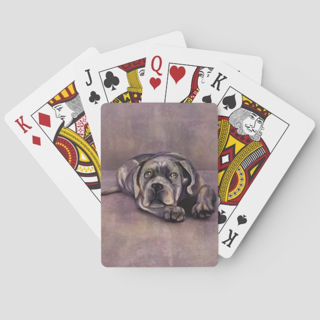 Baraja De Cartas Cane Corso - Italiana Mastiff Puppy (Reverso)