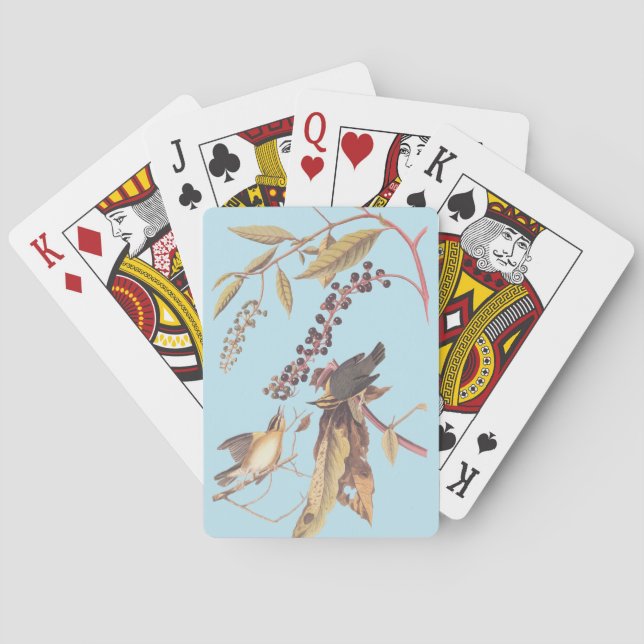Baraja De Cartas Cangrejo de Warbler Audubon (Reverso)