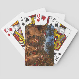 Baraja De Cartas Canguro de Navidad Campamento